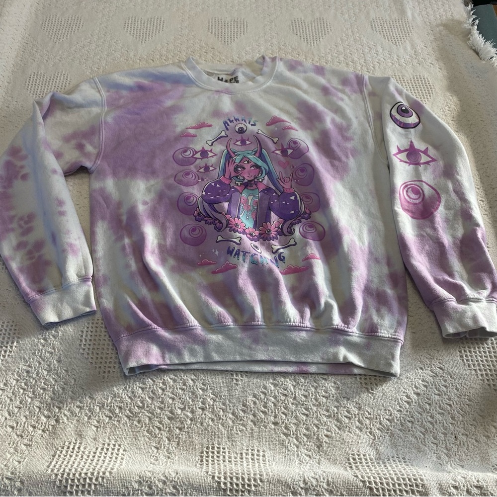 Hot Topic Hope Means Nothing Alien Girl Sweatshirt (M)